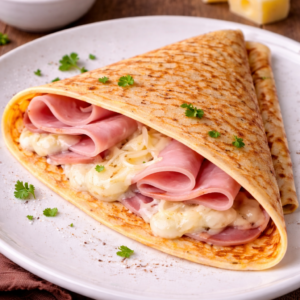 crêpe jambon fromage